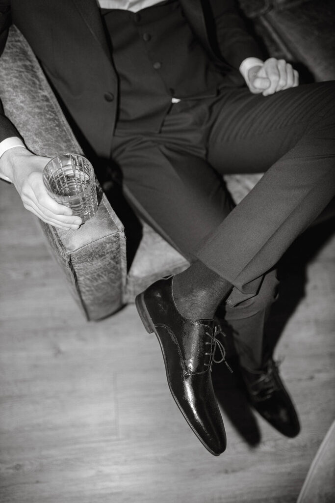 Schuhe zu Hochzeitsanzug